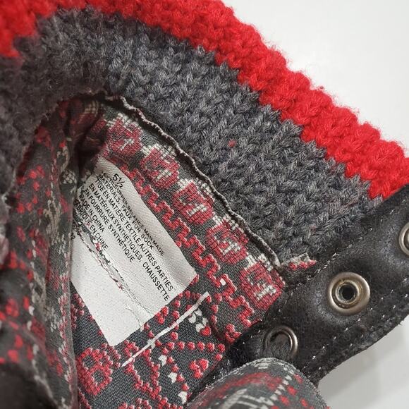 Mad Love Love Womens Size 5.5 Lace up boots with red trim - Picture 4 of 13